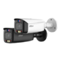 Cámara de red tipo bala WizSense de foco fijo con disuasión activa de iluminación dual inteligente de 5 MP